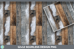 Reclaimed Barn Wood Seamless Christmas Winter Textured Backg Product Image 3