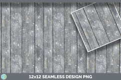 Greywashed Wood Seamless Christmas Winter Textured Backgroun Product Image 3