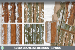 Cedar Planks Seamless Christmas Winter Textured Background P Product Image 2