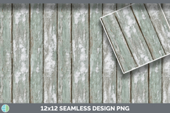 Whitewashed Wood Seamless Christmas Winter Textured Backgrou Product Image 3