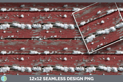 Red Barn Wood Seamless Christmas Winter Textured Background Product Image 3
