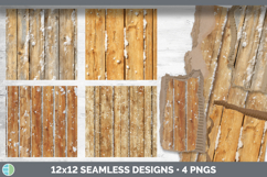 Pine Boards Seamless Christmas Winter Textured Background Pa Product Image 2