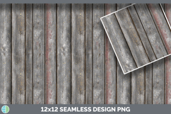 Weathered Wood Seamless Christmas Winter Textured Background Product Image 3