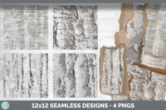 Birch Bark Seamless Christmas Winter Textured Background Pap Product Image 2