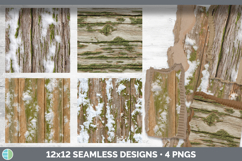 Knotty Pine Seamless Christmas Winter Textured Background Pa Product Image 2