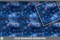 Blue Seamless Glitter Bokeh Textured Background Papers Scrap Product Image 3