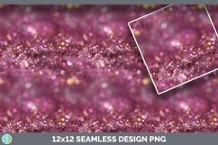 Pink Seamless Glitter Bokeh Textured Background Papers Scrap Product Image 3