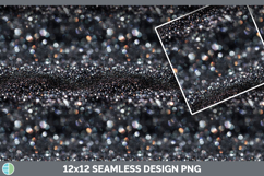 Black Seamless Glitter Bokeh Textured Background Papers Scra Product Image 3