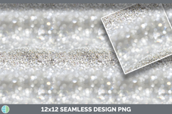 White Seamless Glitter Bokeh Textured Background Papers Scra Product Image 3