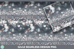 Silver Seamless Glitter Bokeh Textured Background Papers Scr Product Image 3
