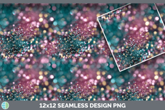 Pink Teal Seamless Glitter Bokeh Textured Background Papers Product Image 3