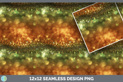 Orange Green Seamless Glitter Bokeh Textured Background Pape Product Image 3