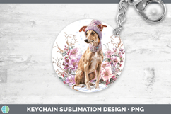 Greyhound Dogs 01 Winter Knit Hat Keychain Sublimation Desig Product Image 1