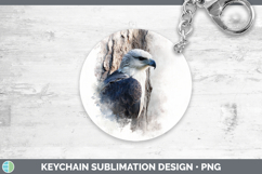 Whitebellied Sea Eagle Tree Peek Keychain Sublimation Desig Product Image 1