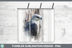 Whitebellied Sea Eagle Tree Peek Tumbler Sublimation Design Product Image 1