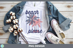 Beach Please Preppy Coastal Beach PNG Shirt Design Product Image 1