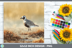 Blackbellied Plover Shorebirds Sunset Paper Backgrounds Des Product Image 1