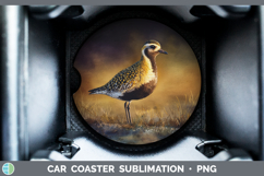 American GoldenPlover Shorebirds Sunset Car Coaster Sublima Product Image 1