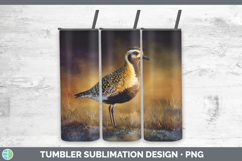 American GoldenPlover Shorebirds Sunset Tumbler Sublimation Product Image 1