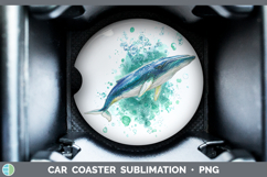 Bryde’s Whale Whales Sketch Car Coaster Sublimation Design Product Image 1