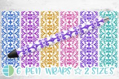 Damask Pen Wrap Bundle - Epoxy Pen Wrap Sublimation Product Image 1