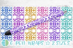 Damask Pen Wrap Bundle - Epoxy Pen Wrap Sublimation Product Image 3