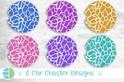 Giraffe Print Car Coaster Design Sublimation Designs Bundle Product Image 1
