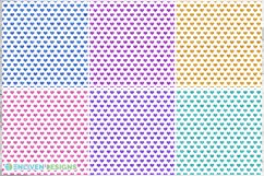 Glitter Hearts Digital Paper Scrapbook Background Bundle Product Image 2