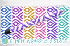 Ikat Pen Wrap Bundle - Epoxy Pen Wrap Sublimation Product Image 1