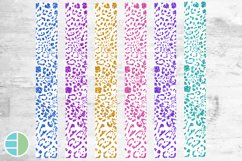 Glitter Jaguar Print Key Fob Bundle Wristlet Sublimation Product Image 2