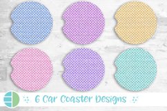 Polka Dots Car Coaster Design Sublimation Designs Bundle Product Image 1