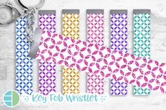 Glitter Quarter Circles Key Fob Bundle Wristlet Sublimation Product Image 1