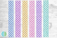 Glitter Quarter Circles Key Fob Bundle Wristlet Sublimation Product Image 2