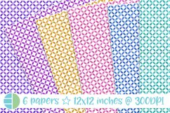 Glitter Polka Dots Digital Paper Scrapbook Background Bundle Product Image 1