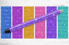 Solid Glitter Pen Wrap Bundle - Epoxy Pen Wrap Sublimation Product Image 1