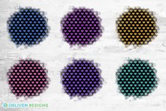 Glitter Hearts Background PNG Spring Sublimation Bundle Product Image 1