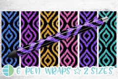 Ikat Pen Wrap Bundle - Epoxy Pen Wrap Sublimation Product Image 1