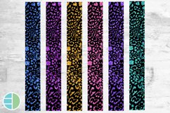 Glitter Jaguar Print Key Fob Bundle Wristlet Sublimation Product Image 2