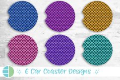 Mermaid Car Coaster Design Sublimation Designs Bundle Product Image 1