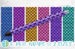Mermaid Pen Wrap Bundle - Epoxy Pen Wrap Sublimation Product Image 1