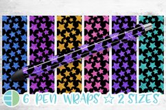 Glitter Stars Pen Wrap Bundle - Epoxy Pen Wrap Sublimation Product Image 1