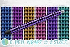 Glitter Triangles Pen Wrap Bundle - Pen Wrap Sublimation Product Image 1
