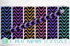 Glitter Waves Pen Wrap Bundle - Epoxy Pen Wrap Sublimation Product Image 1