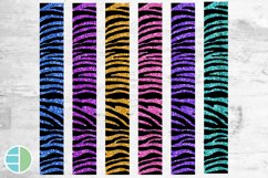 Zebra Key Fob | Zebra Print Glitter Sublimation Designs Product Image 2