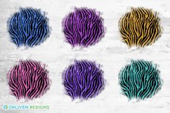 Distressed Sublimation Background | Glitter Zebra Print Product Image 1
