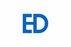 ED logo design vector template Product Image 1