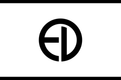 ED letter logo design. ED Product Image 1