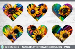 Rainbow Sunflower Hearts Clipart Product Image 2