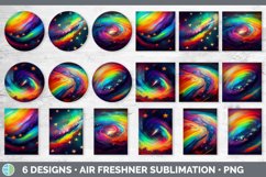 Rainbow Air Freshener | Sublimation Designs Bundle Product Image 2