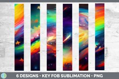Rainbow Key Fob | Wristlet Sublimation Product Image 2
